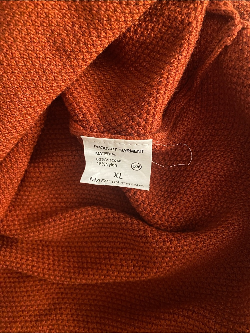 Rust Button-Neck Knit Lounge Set - Picture 4 of 4